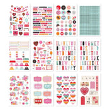 Scrapbooking  Simple Stories Sticker Book 12/Sheets Heart Eyes, 716/Pkg stickers