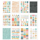 Scrapbooking  Simple Stories Sticker Book 12/Sheets Let's Go!, 403/Pkg stickers