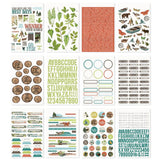 Scrapbooking  Simple Stories Sticker Book 12/Sheets Simple Vintage Lakeside, 642/Pkg stickers