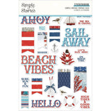Scrapbooking  Simple Stories Sticker Book 12/Sheets Simple Vintage Vintage Seas, 615/Pkg stickers