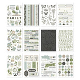 Scrapbooking  Simple Stories Sticker Book 12/Sheets The Simple Life, 382/Pkg Stickers