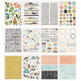 Scrapbooking  Simple Vintage Farmhouse Garden Sticker Book 12/Sheets , 632/Pkg stickers