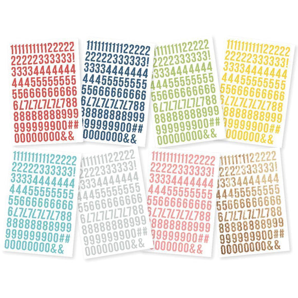 Scrapbooking  Sn@p Life Documented Number Stickers 840pk stickers