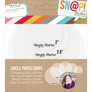 Scrapbooking  Simple Stories Circle Photo Crops 5pk tools