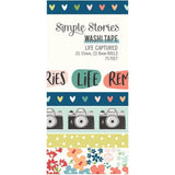 Scrapbooking  Simple Stories Life Captured Washi Tape 5/Pkg WASHI