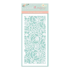 Scrapbooking  Stamperia Stencil 4.72"X9.84" Texture Roses, Circle Of Love Stencil