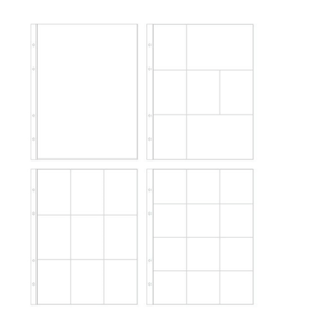 Scrapbooking  Studio Calico 9x12" Page Protector Multi Pack 9pk stamp