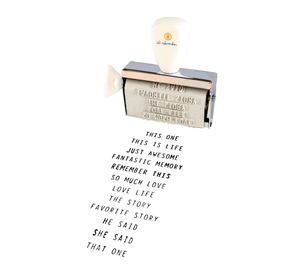 Scrapbooking  Ali Edwards Phrases Roller Stamp stamp