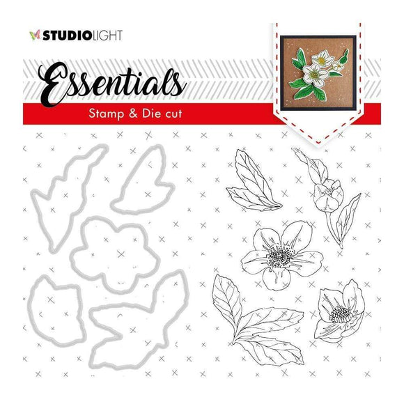 Scrapbooking  Studio Light Essentials Stamp & Die Set - Basic 48 Stamps
