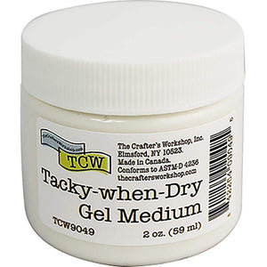 Scrapbooking  Crafter's Workshop Tacky-When-Dry Gel 2oz mixed media