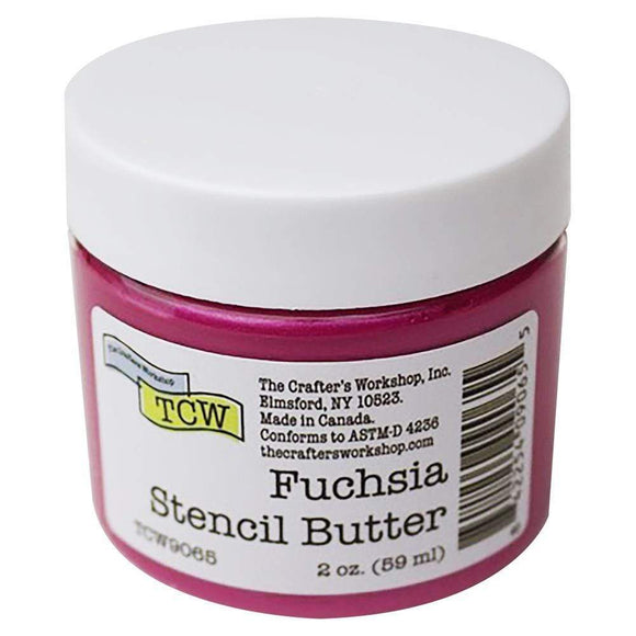 Scrapbooking  The Crafters Workshop Stencil Butter 2oz - Fuchsia Mixed Media