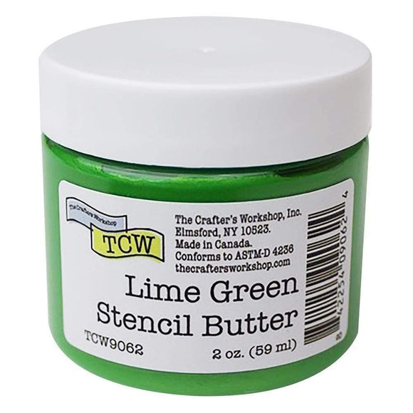 Scrapbooking  The Crafters Workshop Stencil Butter 2oz - Lime Green Mixed Media