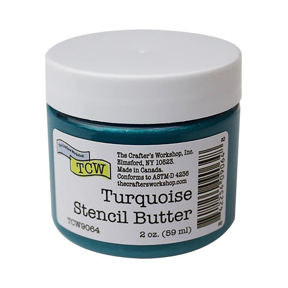 Scrapbooking  The Crafters Workshop Stencil Butter 2oz - Turquoise Mixed Media