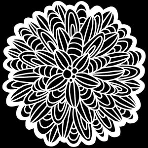 Scrapbooking  Crafter's Workshop Template 6"X6" Cactus Dahlia Stencil