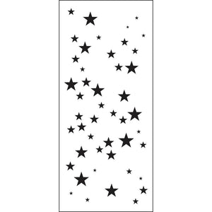Scrapbooking  The Crafter's Workshop Slimline Stencil 4"X9" Star Sparkle Stencil