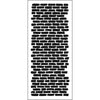 TCW2305 Bricks Horizontal Slimline Stencil