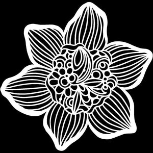 Scrapbooking  The Crafter's Workshop Stencil 6"X" Cupped Daffodil Stencil