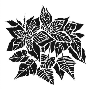 Scrapbooking  The Crafter's Workshop Template 6"X6" Poinsettia Stencil