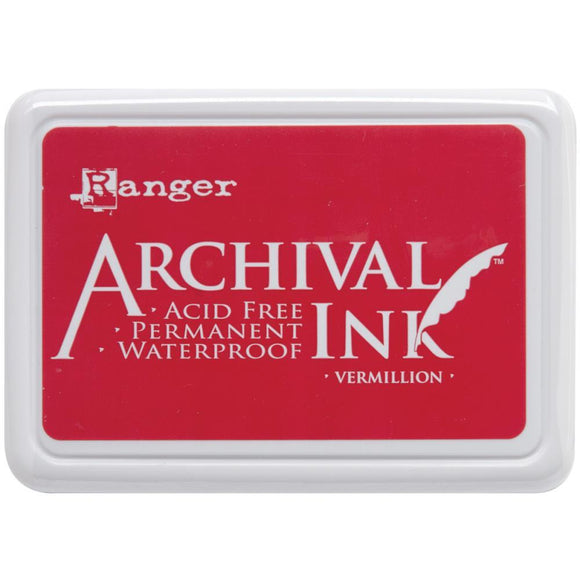 Scrapbooking  Ranger Archival Ink Pad - Vermillion INK