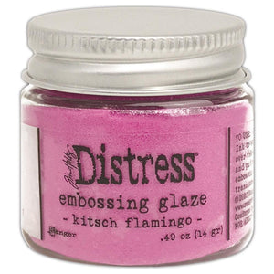 Scrapbooking  Tim Holtz Distress Embossing Glaze Kitsch Flamingo INK