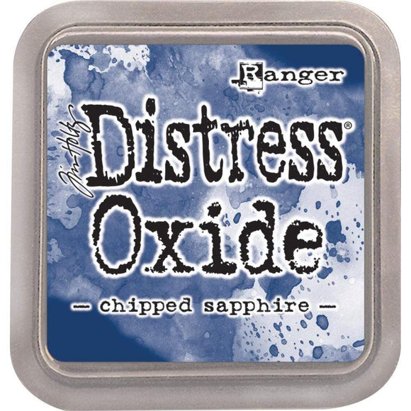 Scrapbooking  Tim Holtz Distress Oxides Ink Pad  - Chipped Sapphire Paper Collections 12x12