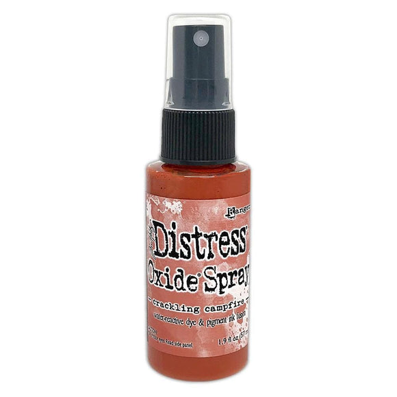 Scrapbooking  Tim Holtz Distress Oxide Spray 1.9fl oz Crackling Campfire Paper Collections 12x12