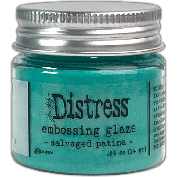 Scrapbooking  Tim Holtz Distress Embossing Glaze Salvaged Patina Paper Collections 12x12