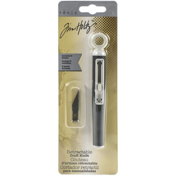 Scrapbooking  Tim Holtz Retractable Craft Knife W/3 Blades tools