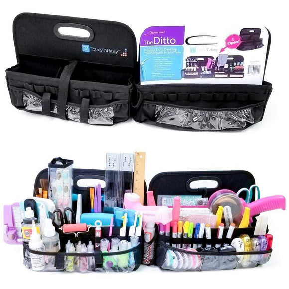 Scrapbooking  Totally-Tiffany Ditto Desktop Organizer - Black (products not included) storage
