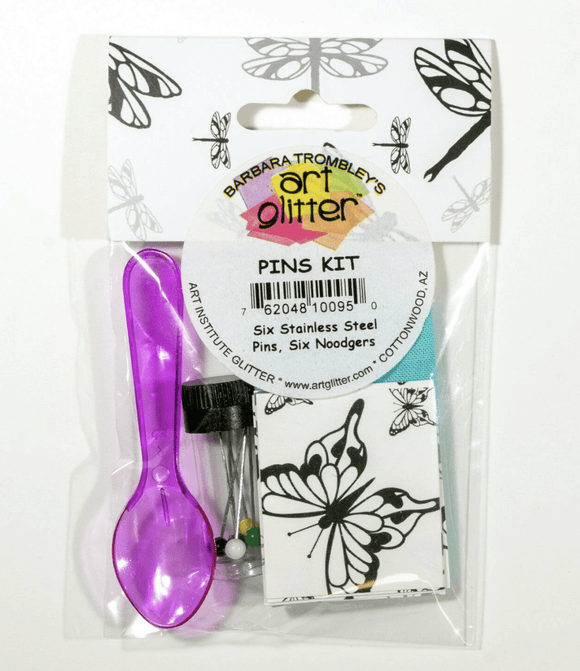 Scrapbooking  Art Institute Glitter Pins Kit adhesive