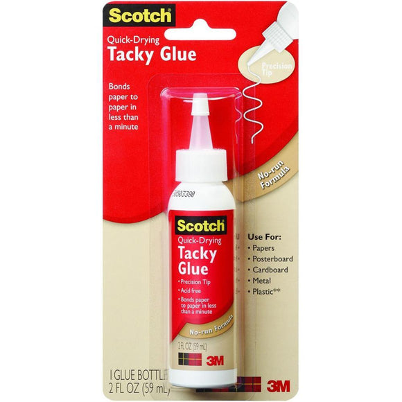 Scrapbooking  Scotch Quick Dry Tacky Glue 2oz adhesive