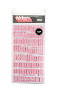 Scrapbooking  AC Foam Daiquiri Pink Thickers Alphas