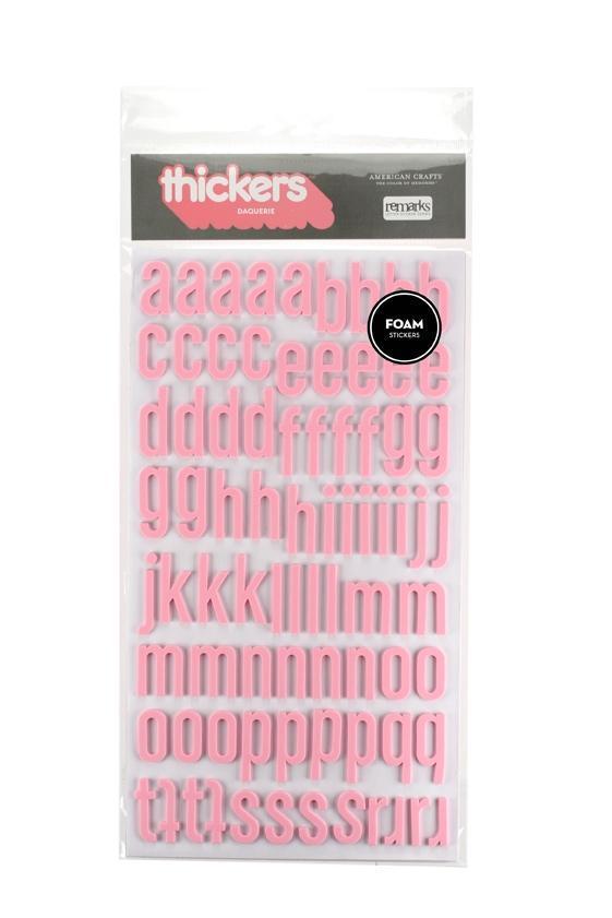 Scrapbooking  AC Foam Daiquiri Pink Thickers Alphas
