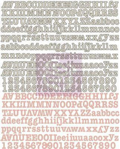 Scrapbooking  Fairy Rhymes Canvas Alphabet Stickers Alphas