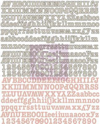Scrapbooking  Fairy Rhymes Canvas Alphabet Stickers Alphas