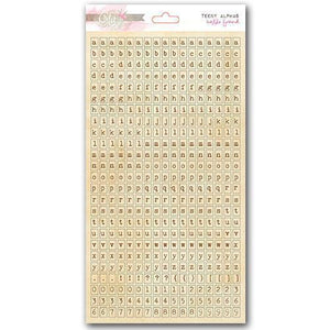 Scrapbooking  Hello Friend Teeny Alpha Stickers Tan Alphas