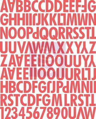 Scrapbooking  Lyric Uppercase Canvas Alphabet Stickers Alphas