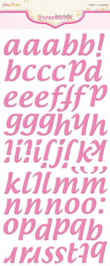 Scrapbooking  Pink Paislee Passionfruit Alpha Cushies Alphas
