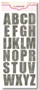 Scrapbooking  Pink Paislee Weathered Wood Blackberry Alphas Alphas