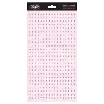 Scrapbooking  Pretty in Pink Teeny Alpha Stickers Pink Alphas