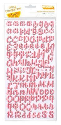 Scrapbooking  Yes Please Thickers Two Tone Sincere Grapefruit Alphas