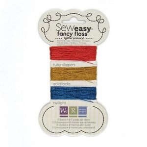 Scrapbooking  Sew Easy Glitter Floss Primary Embellishments