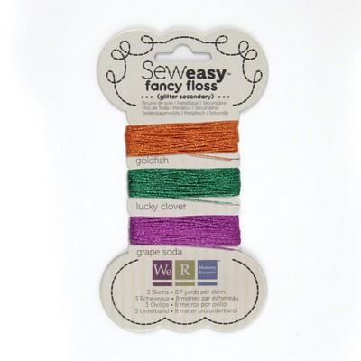 Scrapbooking  Sew Easy Glitter Floss Secondary Embellishments