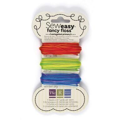 Scrapbooking  Sew Easy Variegated Floss Primary Embellishments