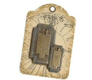 Scrapbooking  Staples Metals Tags 6pc Embellishments
