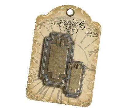 Scrapbooking  Staples Metals Tags 6pc Embellishments