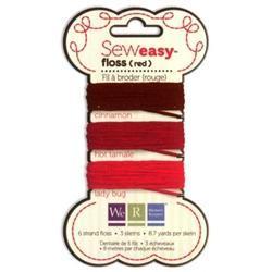 Scrapbooking  We R Memory Keepers Sew Easy Floss Red Embellishments