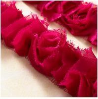 Scrapbooking  Websters  Pink Bloomer 1 yard Embellishments