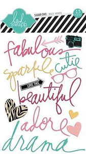 Scrapbooking  Heidi Swapp Sugar Chic Buzz Words Heidi Swapp