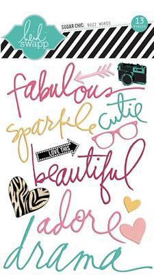 Scrapbooking  Heidi Swapp Sugar Chic Buzz Words Heidi Swapp